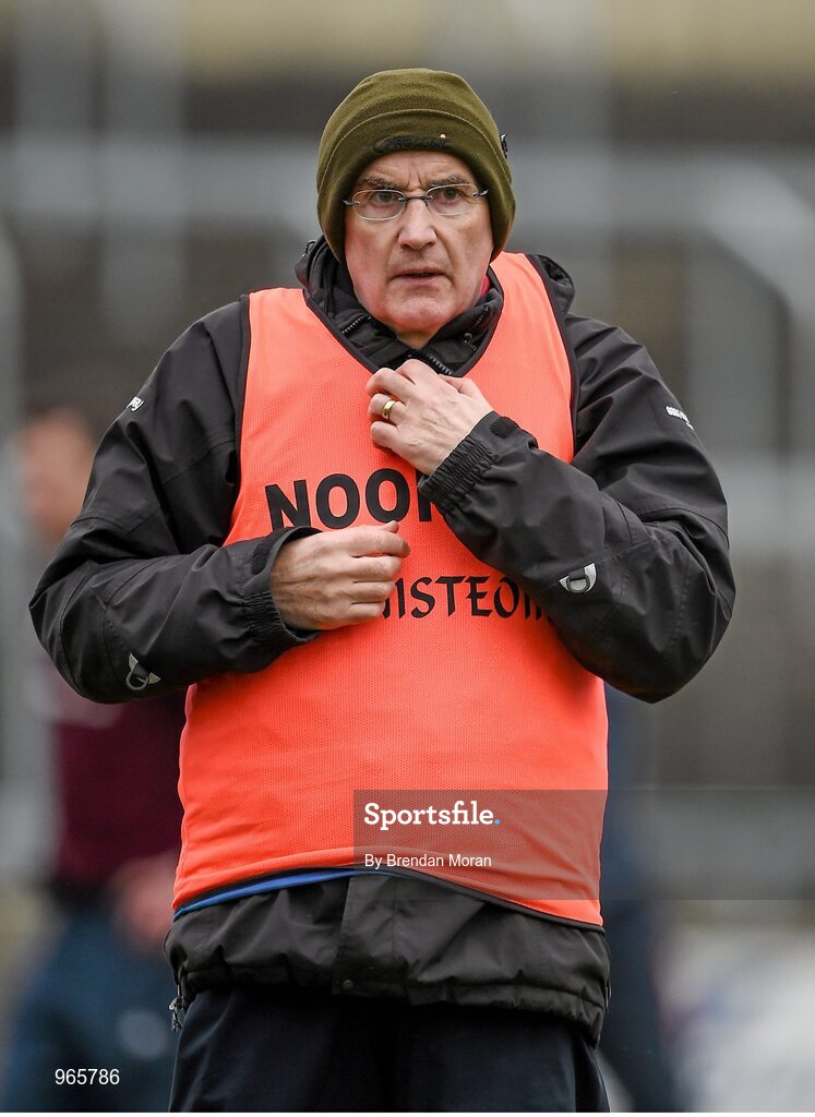 15 February 2015; Slaughtneil manager Mickey Moran. AIB GAA Football All-Ireland Senior Club Championship, Semi-Final, Austin Stacks v Slaughtneil, O'Moore Park, Portlaoise, Co. Laois. Picture credit: Brendan Moran / SPORTSFILE