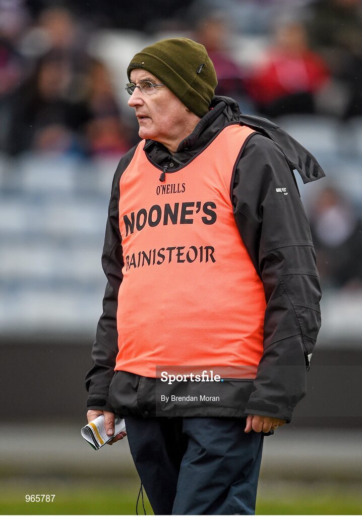 15 February 2015; Slaughtneil manager Mickey Moran. AIB GAA Football All-Ireland Senior Club Championship, Semi-Final, Austin Stacks v Slaughtneil, O'Moore Park, Portlaoise, Co. Laois. Picture credit: Brendan Moran / SPORTSFILE