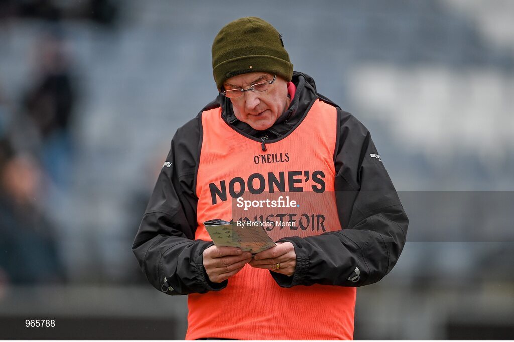 15 February 2015; Slaughtneil manager Mickey Moran. AIB GAA Football All-Ireland Senior Club Championship, Semi-Final, Austin Stacks v Slaughtneil, O'Moore Park, Portlaoise, Co. Laois. Picture credit: Brendan Moran / SPORTSFILE