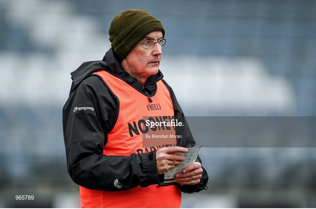 15 February 2015; Slaughtneil manager Mickey Moran. AIB GAA Football All-Ireland Senior Club Championship, Semi-Final, Austin Stacks v Slaughtneil, O'Moore Park, Portlaoise, Co. Laois. Picture credit: Brendan Moran / SPORTSFILE