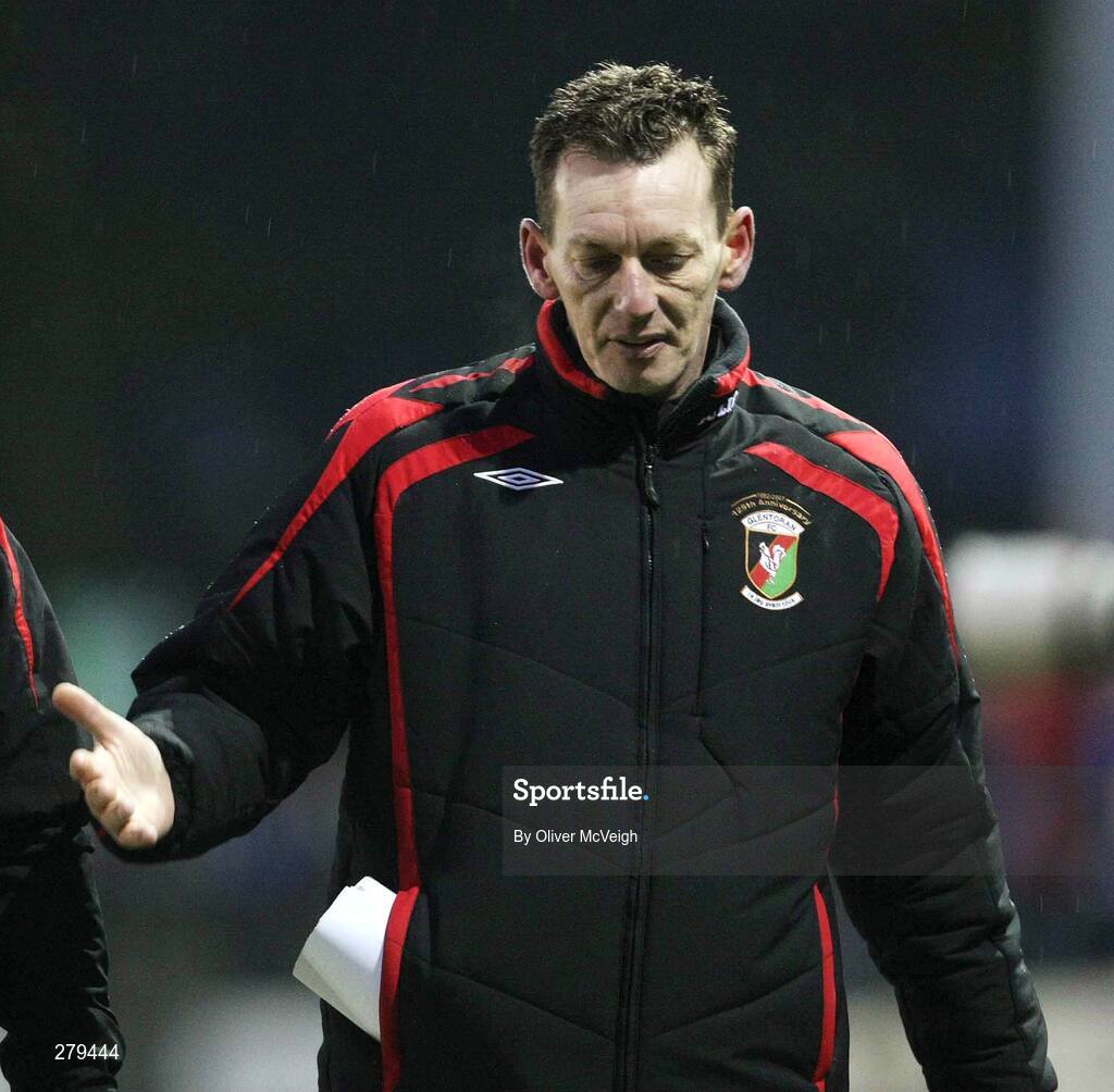 19 January 2008; Glentoran manager Alan McDonald after the game. Carnegie Premier League, Dungannon Swifts v Glentoran, Stangmore Park, Dungannon, Co. Tyrone. Picture credit; Oliver McVeigh / SPORTSFILE