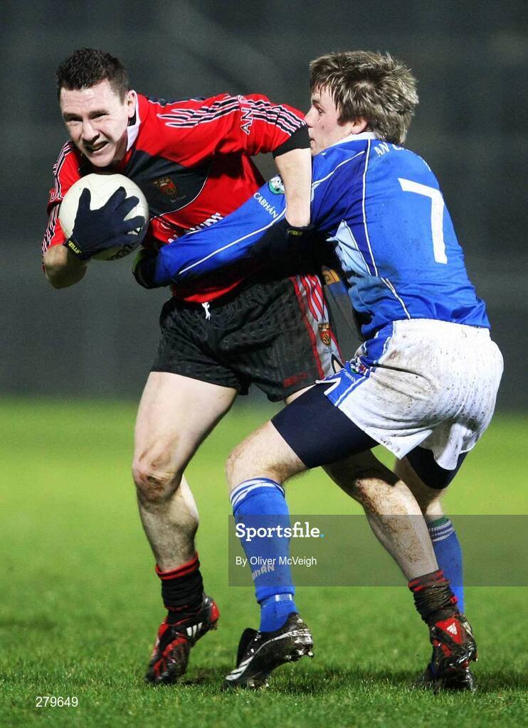 21 January 2008; John Clarke, Down, in action against Barry Watters, Cavan. McKenna Cup semi-final, Down v Cavan, Paric Esler, Newry, Co. Down. Picture credit; Oliver McVeigh / SPORTSFILE