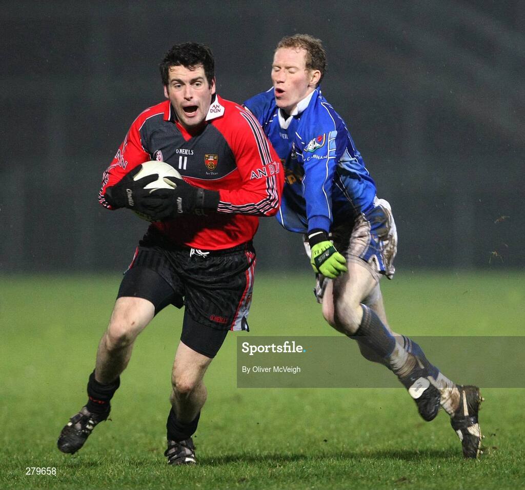 21 January 2008; Kevin McKernan, Down, in action against Keith Fannin, Cavan. McKenna Cup semi-final, Down v Cavan, Paric Esler, Newry, Co. Down. Picture credit; Oliver McVeigh / SPORTSFILE