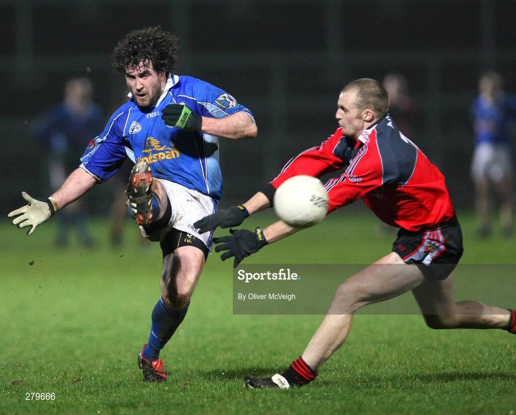 21 January 2008; Eddie O'Reilly, Cavan, in action against Kevin McGuigan, Down. McKenna Cup semi-final, Down v Cavan, Paric Esler, Newry, Co. Down. Picture credit; Oliver McVeigh / SPORTSFILE