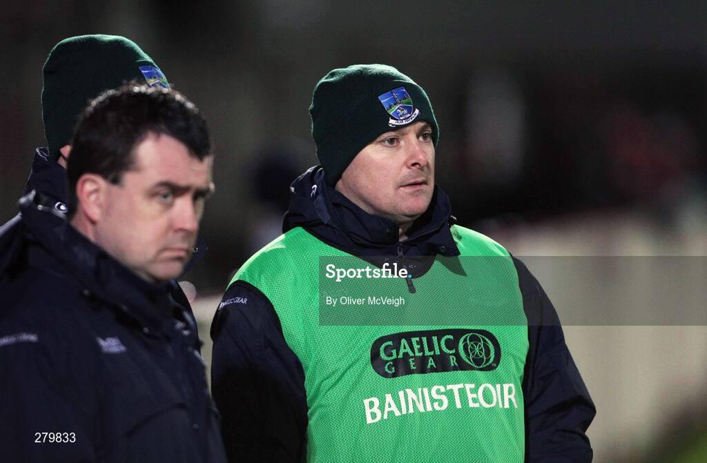 23 January 2008; Fermanagh manager Malachy O'Rourke watches from the sideline. McKenna Cup semi-final, Derry v Fermanagh, Healy Park, Omagh, Co. Tyrone. Picture credit; Oliver McVeigh / SPORTSFILE