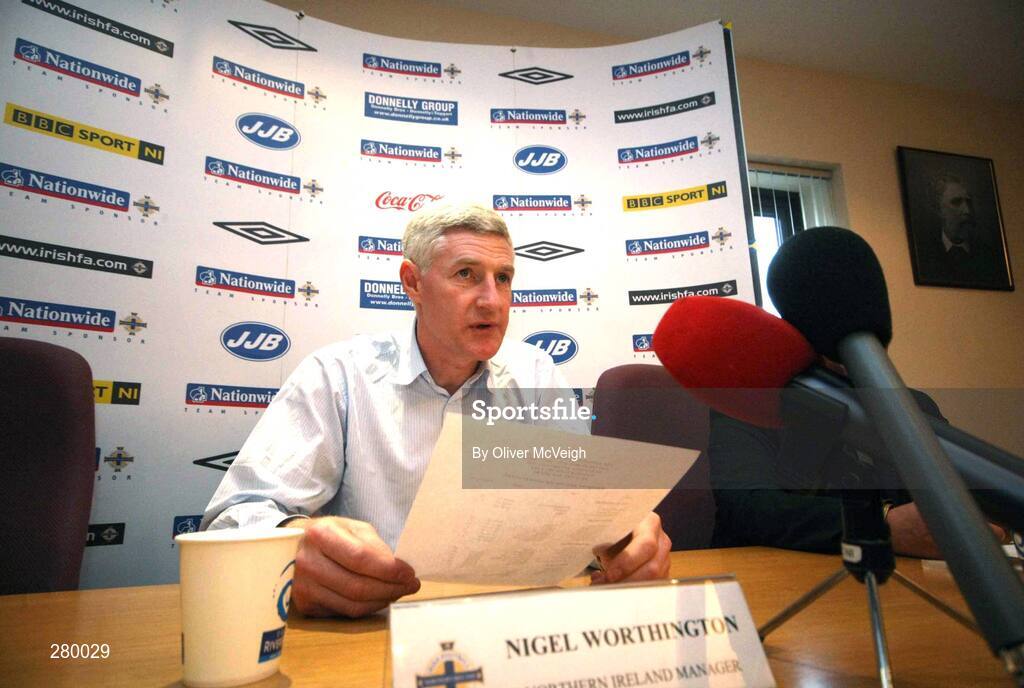 25 January 2008; Northern Ireland manager Nigel Worthington at the announcement of the squad for their forthcoming friendly against Bulgaria. IFA Headquarters, Windsor Avenue, Belfast. Picture Credit: Oliver McVeigh / SPORTSFILE