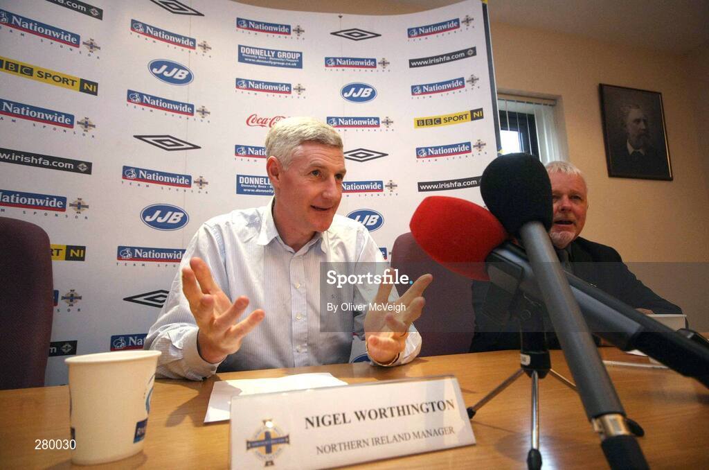 25 January 2008; Northern Ireland manager Nigel Worthington at the announcement of the squad for their forthcoming friendly against Bulgaria. IFA Headquarters, Windsor Avenue, Belfast. Picture Credit: Oliver McVeigh / SPORTSFILE