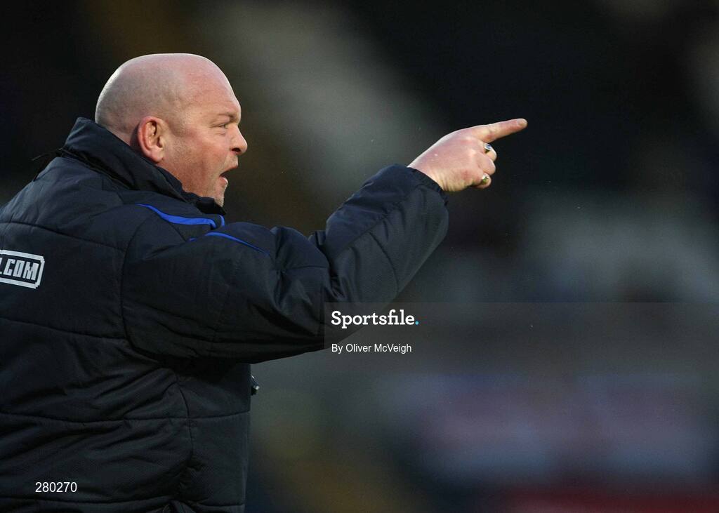 26 January 2008; Linfield manager David Jeffrey displays his frustration on the sideline. Carnegie Premier League, Linfield v Armagh City, Windsor Park, Belfast, Co Antrim. Picture credit; Oliver McVeigh / SPORTSFILE