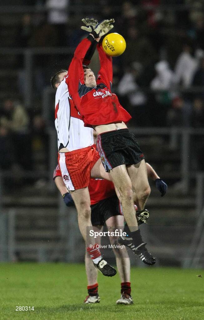 26 January 2008; Liam Doyle, Down, in action against James Conway, Derry. Dr. McKenna Cup Final, Derry v Down, Casement Park, Belfast, Co. Antrim. Picture credit: Oliver McVeigh / SPORTSFILE