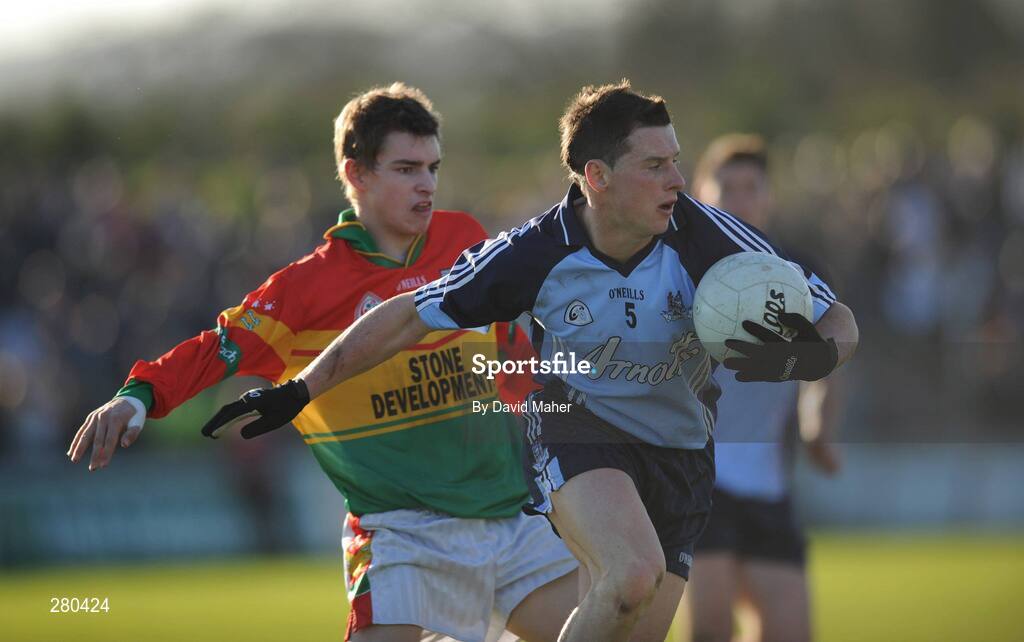 27 January 2008; Philip McMahon, Dublin, in action against Sean Gannon, Carlow. O'Byrne cup semi-final replay, Carlow v Dublin, Dr. Cullen Park, Carlow. Picture credit: David Maher / SPORTSFILE