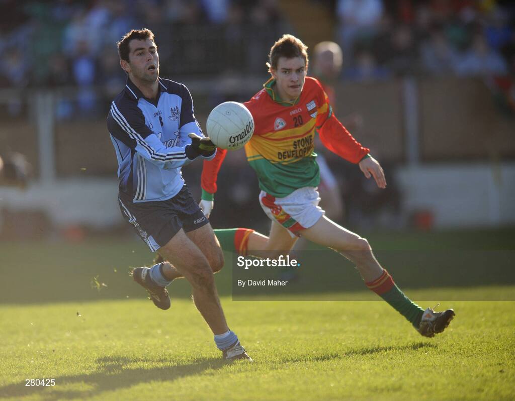 27 January 2008; David Henry, Dublin, in action against Sean Gannon, Carlow. O'Byrne cup semi-final replay, Carlow v Dublin, Dr. Cullen Park, Carlow. Picture credit: David Maher / SPORTSFILE