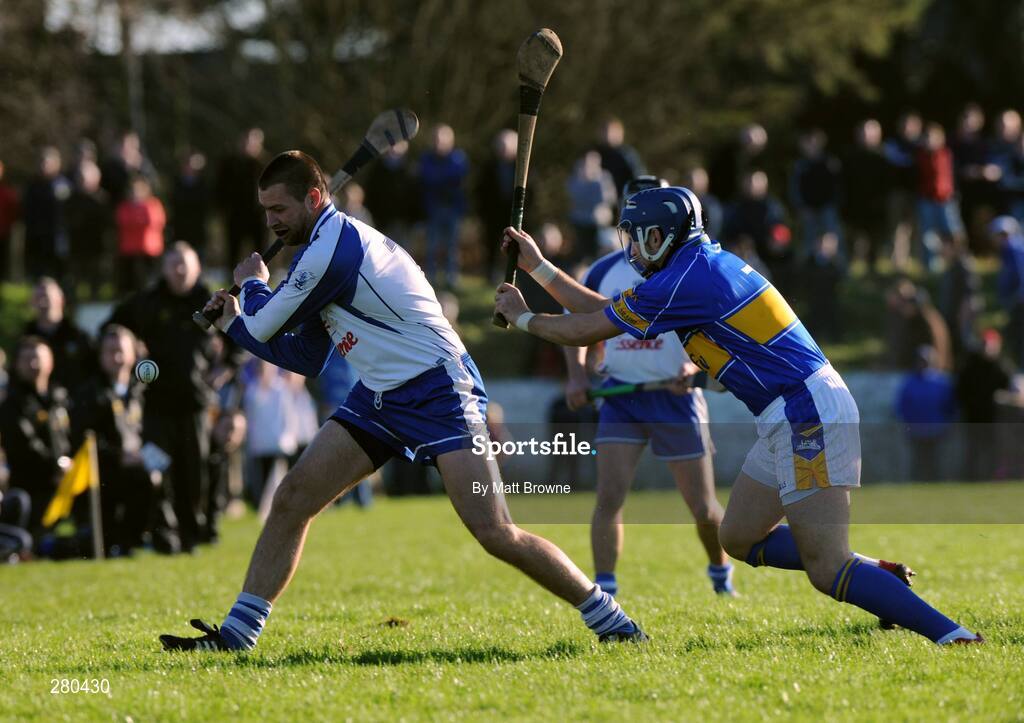 27 January 2008; Dan Shanahan, Waterford, in action against Benny Dunne, Tipperary. Waterford Crystal Cup Final, Tipperary v Waterford, JK Brackens GAA Club, Templemore, Co. Tipperary. Picture credit; Matt Browne / SPORTSFILE