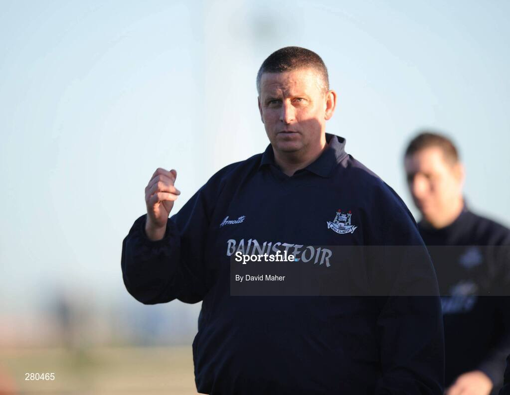 27 January 2008; Dublin manager Paul Caffrey at the end of the game. O'Byrne cup semi-final replay, Carlow v Dublin, Dr. Cullen Park, Carlow. Picture credit: David Maher / SPORTSFILE