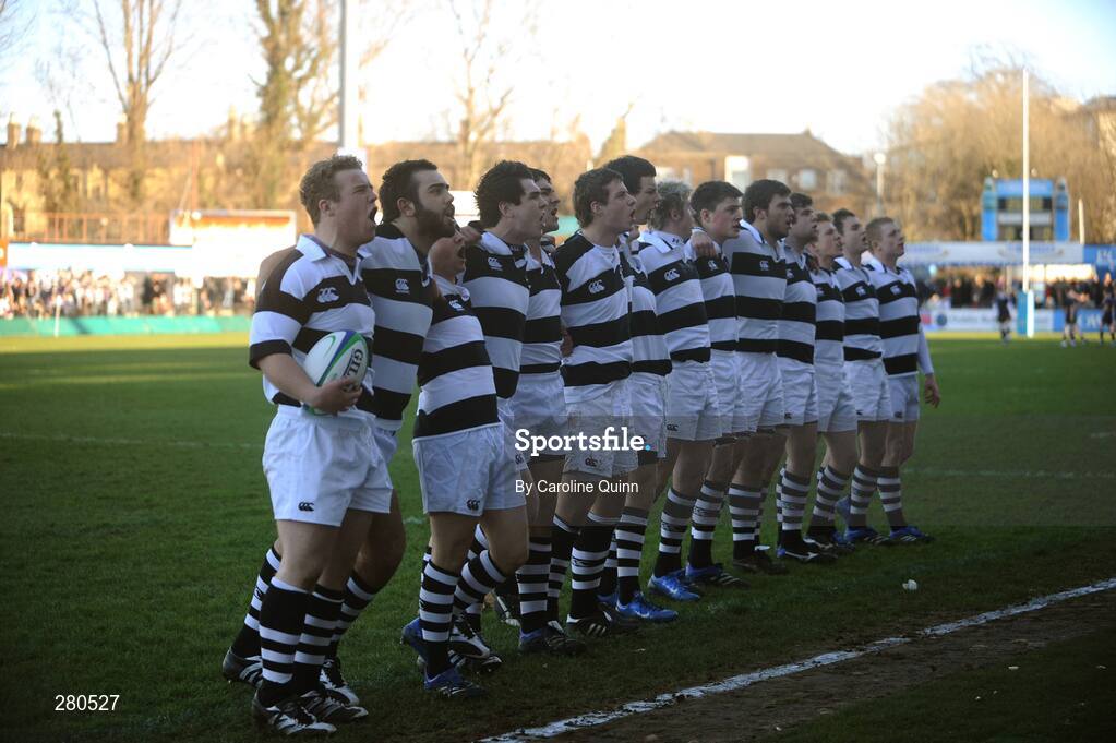 27 January 2008; Belvedere College line up before the game. Leinster Schools Senior Cup, 1st Round, Terenure College v Belvedere College, Donnybrook, Dublin. Picture credit; Caroline Quinn / SPORTSFILE *** Local Caption ***
