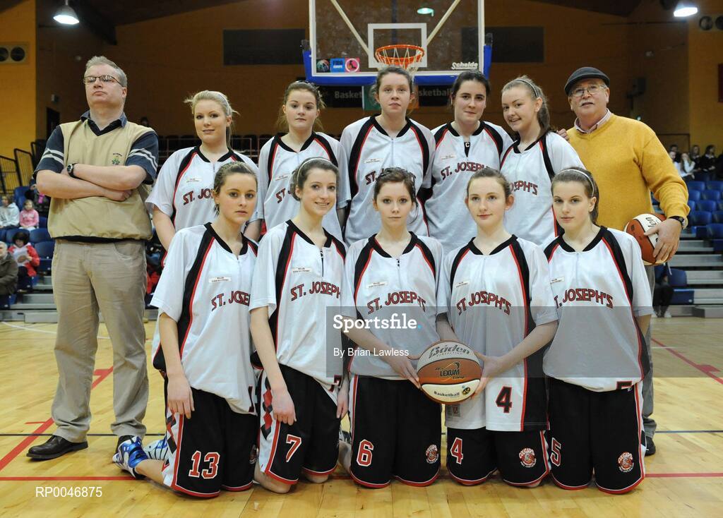 29 January 2008; The  Presentation Castleisland team. U16A Girls, All-Ireland Schools Basketball Cup Final, Presentation Castleisland, Kerry v Calasanctius Oranmore, Galway, National Basketball Arena, Tallaght, Dublin. Picture credit: Brian Lawless / SPORTSFILE