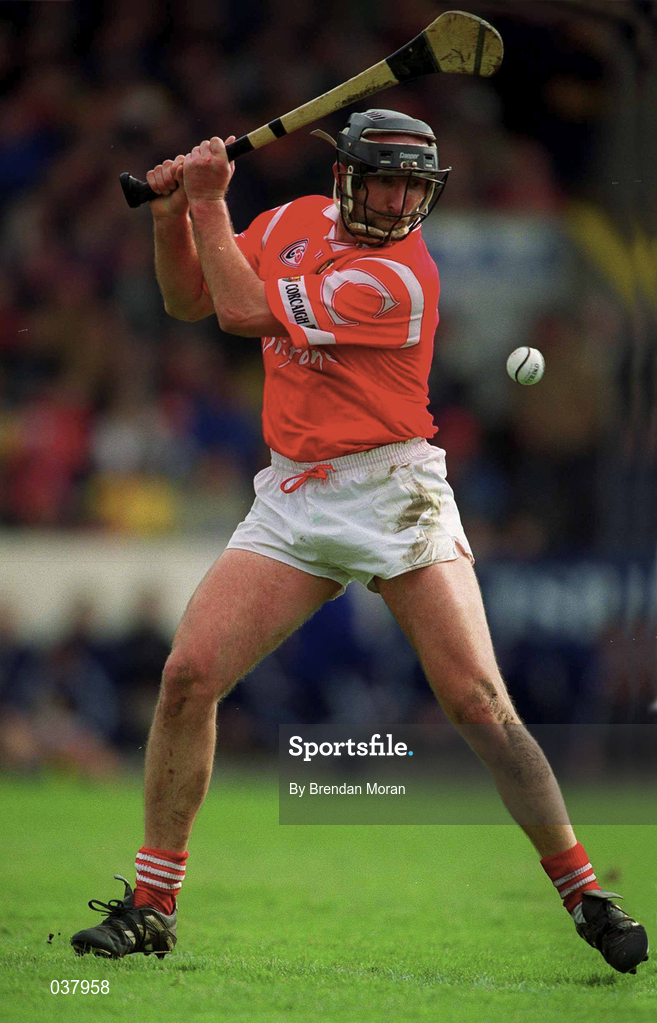 2 April 2000; Brian Corcoran of Cork during the Church & General National Hurling League Division 1B match between Cork and Tipperary at Páirc U’ Chaoimh in Cork. Photo by Brendan Moran/Sportsfile
