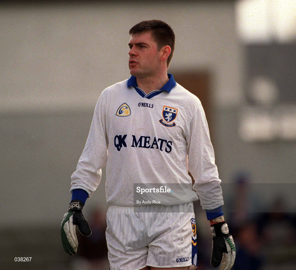 23 April 2000; Laois captain Fergal Byron during the Church & General National Football League Division 2 Semi-Final match between Louth and Laois at Cusack Park in Mullingar, Westmeath. Photo by Aoife Rice/Sportsfile