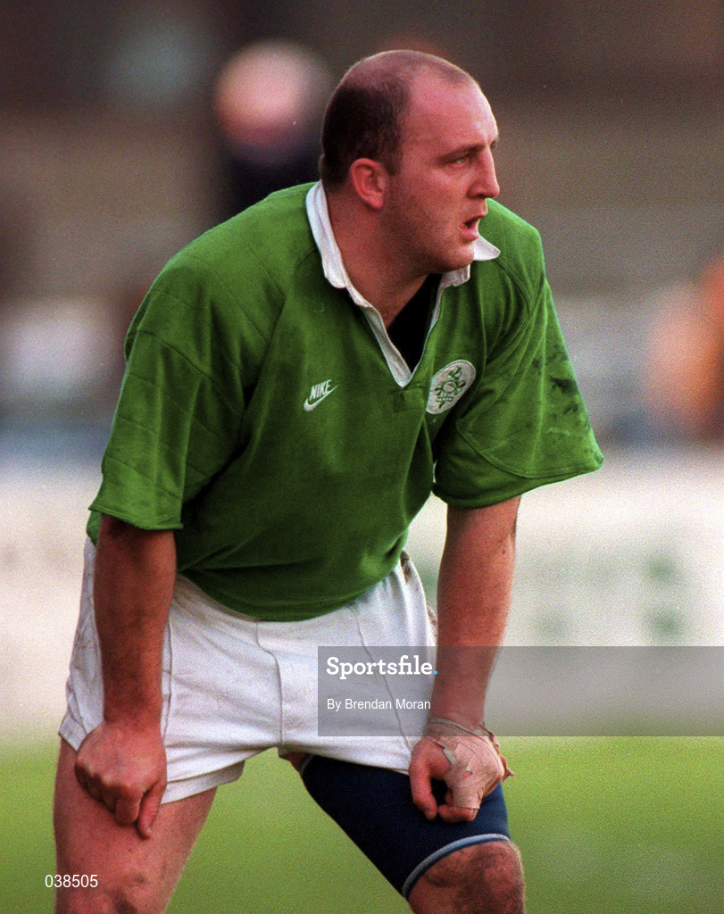 12 November 1996; Keith Wood of Ireland during the A International match between Ireland and South Africa at Donnybrook Stadium in Dublin. Photo by Brendan Moran/Sportsfile