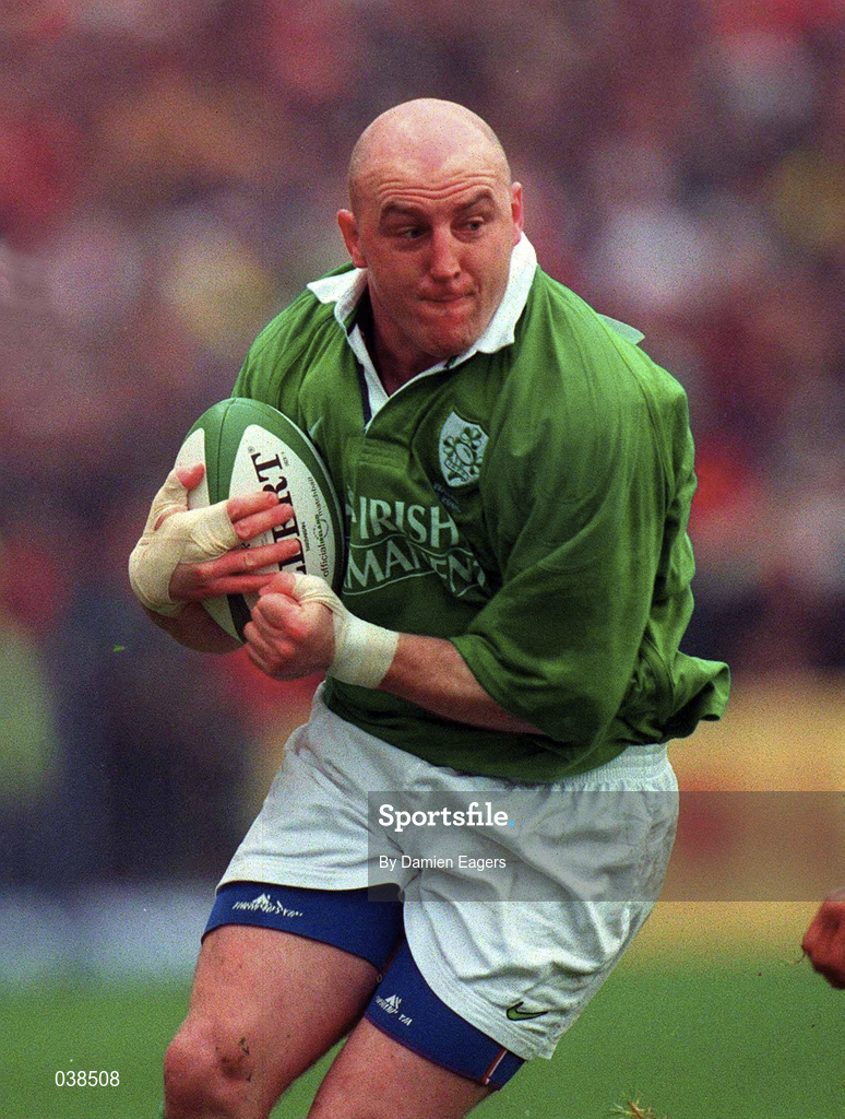 1 April 2000; Keith Wood of Ireland during the Lloyds TSB 6 Nations match between Ireland and Wales at Lansdowne Road in Dublin. Photo by Damien Eagers/Sportsfile