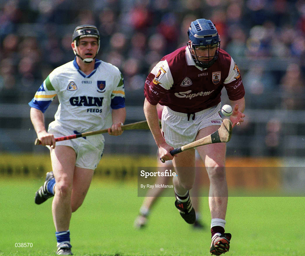 30 April 2000; Liam Hodgins of Galway during the Church & General National Hurling League Division 1 Semi-Final match between Galway and Waterford at Semple Stadium in Thurles, Tipperary. Photo by Ray McManus/Sportsfile