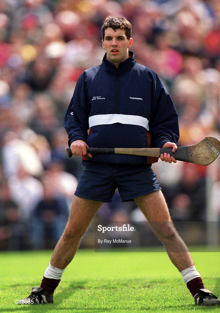 30 April 2000; Michael Crimmons of Galway during the Church & General National Hurling League Division 1 Semi-Final match between Galway and Waterford at Semple Stadium in Thurles, Tipperary. Photo by Ray McManus/Sportsfile