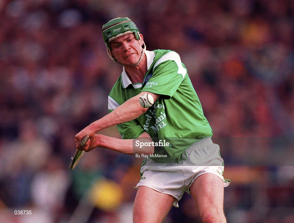 30 April 2000; Mike O'Brien of Limerick during the Church & General National Hurling League Division 1 Semi-Final match between Tipperary and Limerick at Semple Stadium in Thurles, Tipperary. Photo by Ray McManus/Sportsfile