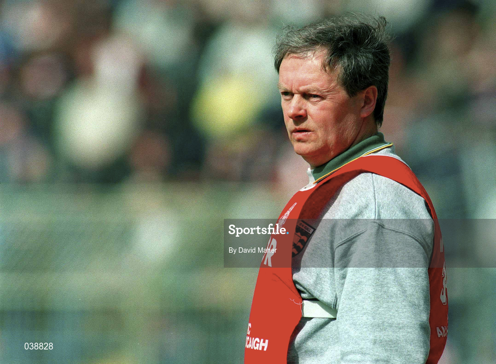 14 May 1995; Donegal manager PJ McGowan during the Church & General National Football League Final match between Derry and donegal at Croke Park in Dublin. Photo by David Maher/Sportsfile