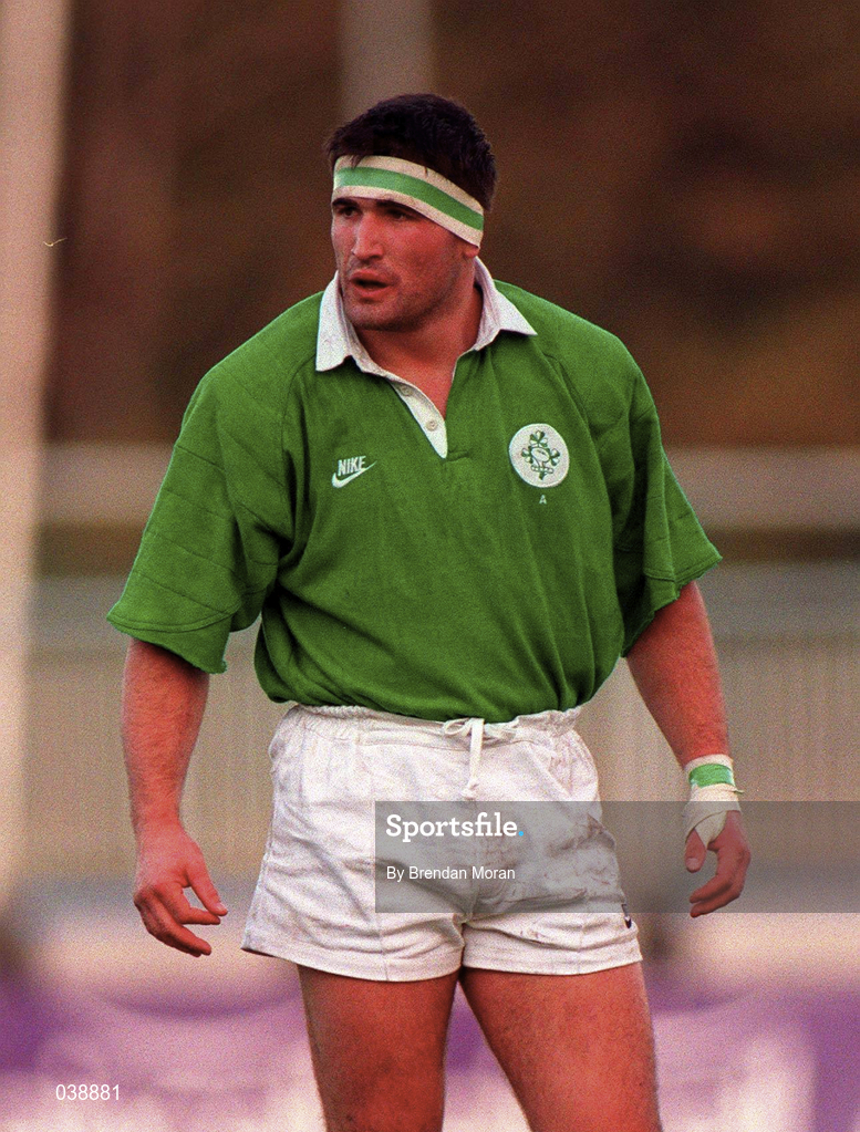 12 November 1996; Paul Flavin of Ireland during the A International match between Ireland and South Africa at Donnybrook Stadium in Dublin. Photo by Brendan Moran/Sportsfile