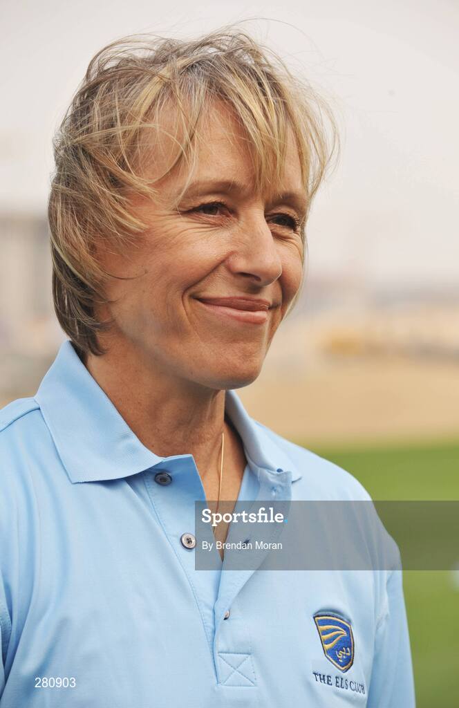 28 January 2008; Tennis legend Martina Navratilova during the opening day of The Els Course in the new Dubai Sports City. Dubai, United Arab Emirates. Picture credit: Brendan Moran / SPORTSFILE *** Local Caption ***