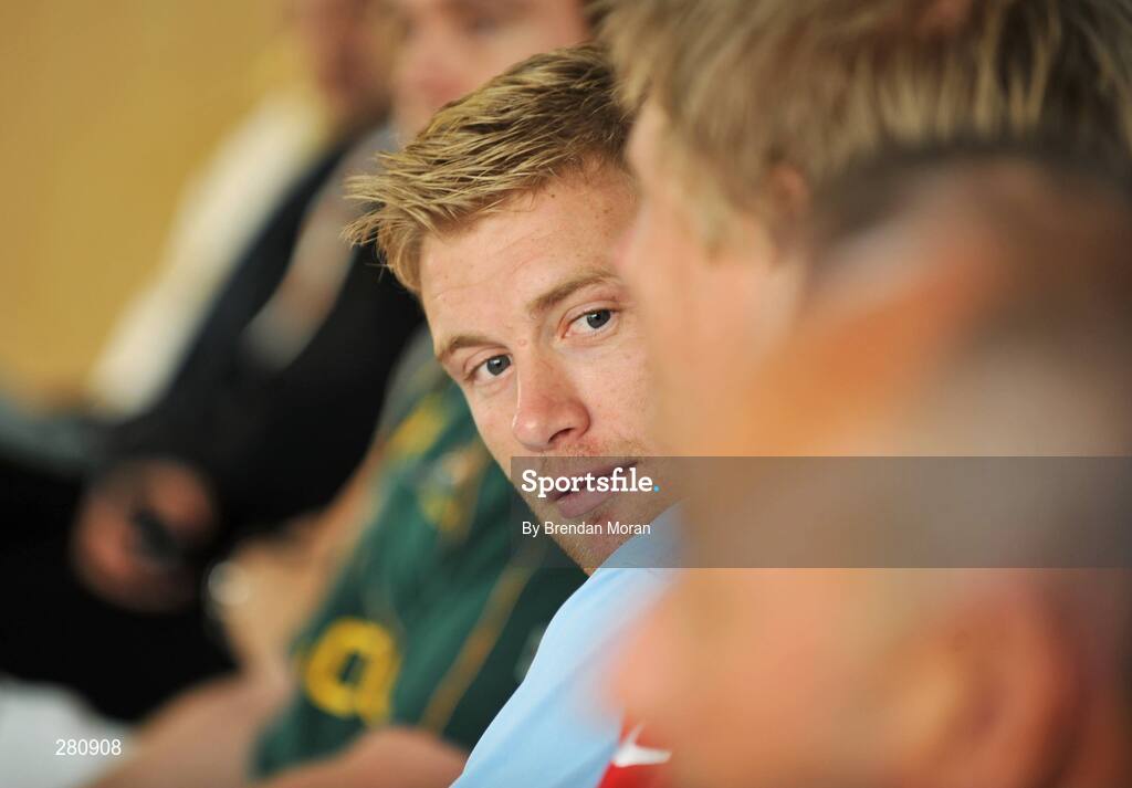 28 January 2008; England cricketer Andrew Flintoff at the opening day of The Els Course in the new Dubai Sports City. Dubai, United Arab Emirates. Picture credit: Brendan Moran / SPORTSFILE