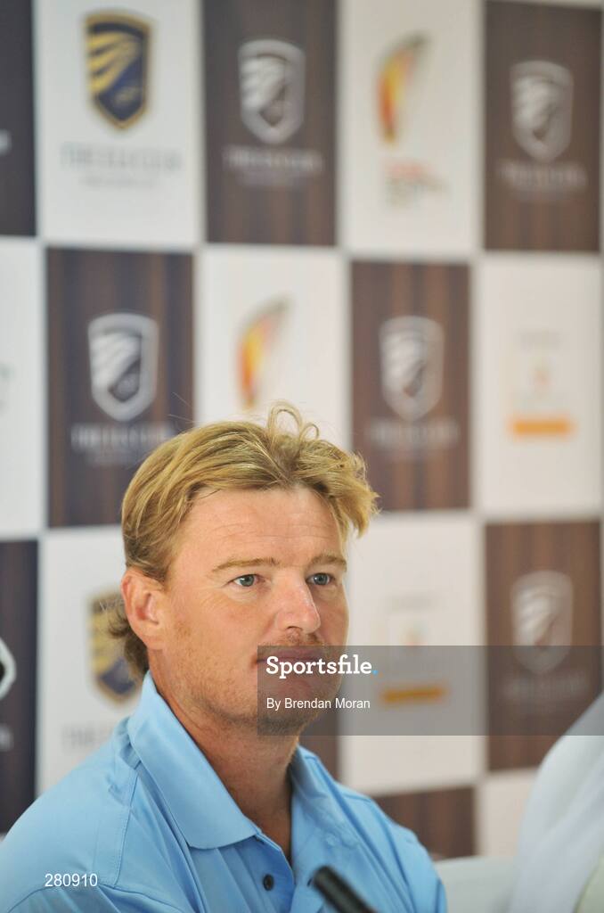 28 January 2008; Ernie Els during the opening day of The Els Course in the new Dubai Sports City. Dubai, United Arab Emirates. Picture credit: Brendan Moran / SPORTSFILE
