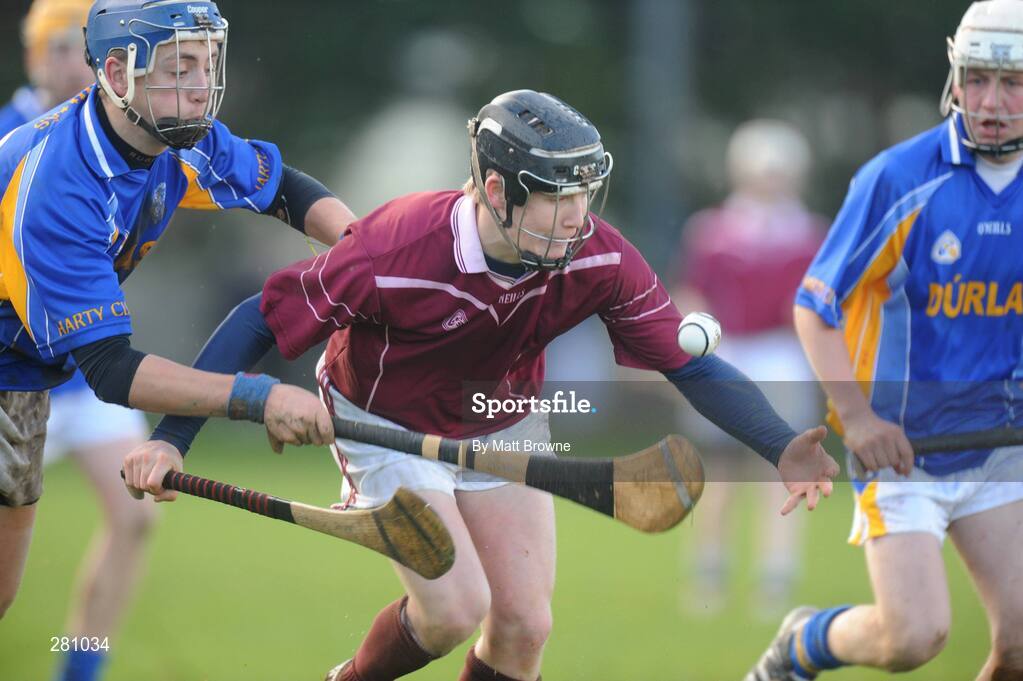 1 February 2008; Cathal Scully, Our Lady's Templemore, in action against James Barry, Thurles CBS. Harty Cup quarter-final replay, Our Lady's Templemore v Thurles CBS, The Ragg, Tipperary. Picture credit; Matt Browne / SPORTSFILE