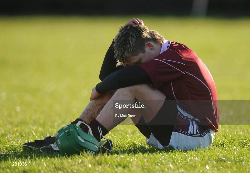 1 February 2008; Andrew Ryan, Our Lady's Templemore, after the final whistle against Thurles CBS. Harty Cup quarter-final replay, Our Lady's Templemore v Thurles CBS, The Ragg, Tipperary. Picture credit; Matt Browne / SPORTSFILE