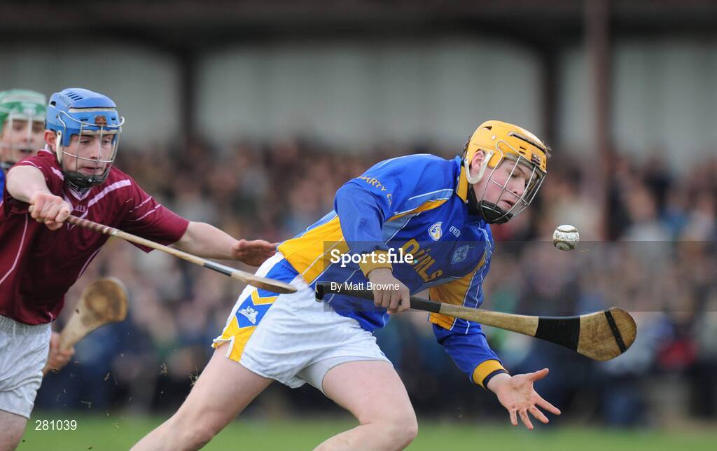 1 February 2008; David Butler, Thurles CBS, in action against Liam Butler, Our Lady's Templemore. Harty Cup quarter-final replay, Our Lady's Templemore v Thurles CBS, The Ragg, Tipperary. Picture credit; Matt Browne / SPORTSFILE