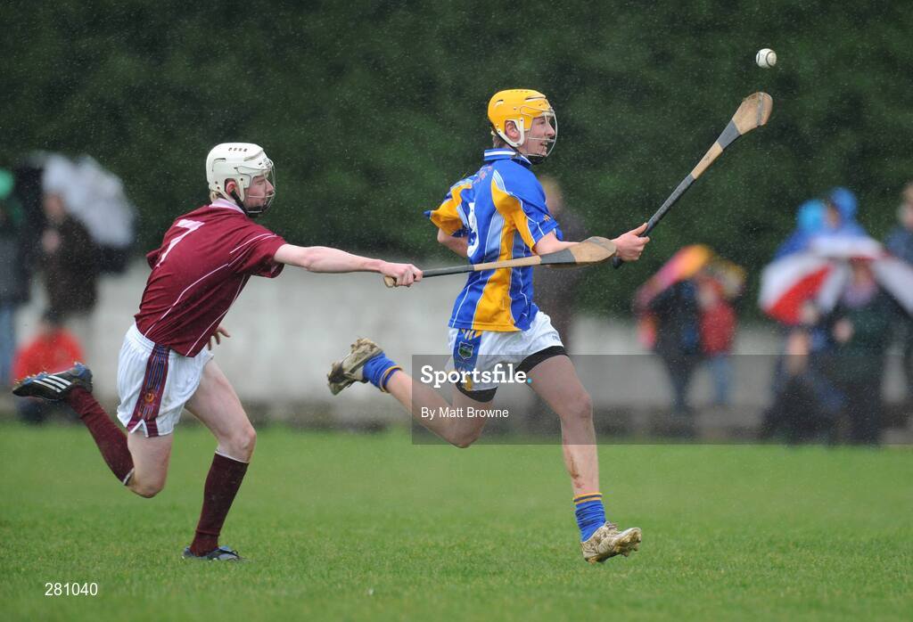 1 February 2008; Patrick O'Brien, Thurles CBS, in action against William Donnelly, Our Lady's Templemore. Harty Cup quarter-final replay, Our Lady's Templemore v Thurles CBS, The Ragg, Tipperary. Picture credit; Matt Browne / SPORTSFILE