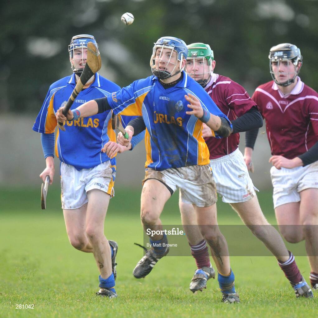 1 February 2008; James Barry, Thurles CBS, in action against Noel McGrath, Our Lady's Templemore. Harty Cup quarter-final replay, Our Lady's Templemore v Thurles CBS, The Ragg, Tipperary. Picture credit; Matt Browne / SPORTSFILE
