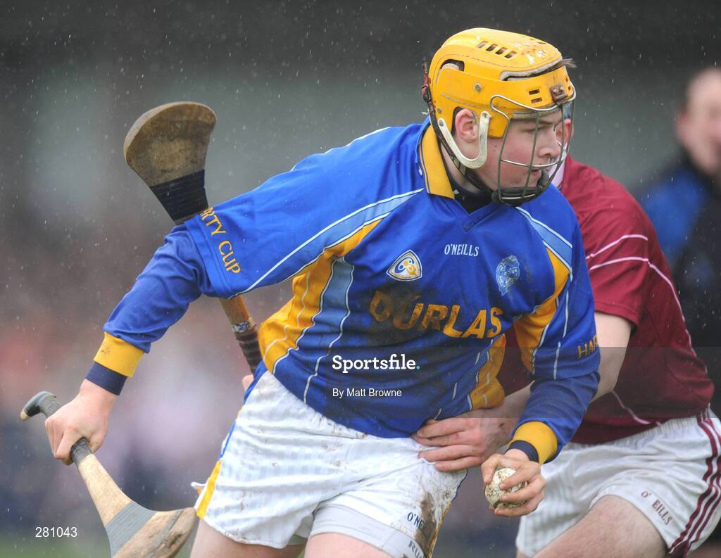 1 February 2008; Davis Butler, Thurles CBS, in action against Liam Butler, Our Lady's Templemore. Harty Cup quarter-final replay, Our Lady's Templemore v Thurles CBS, The Ragg, Tipperary. Picture credit; Matt Browne / SPORTSFILE