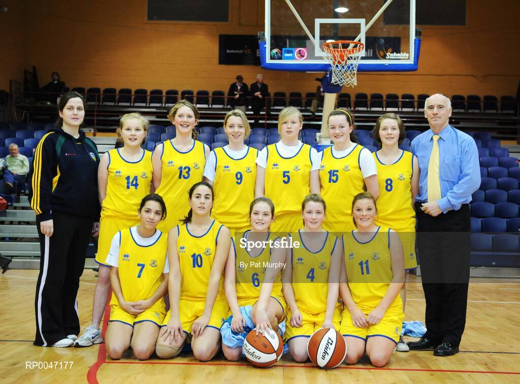 30 January 2008; The Wilson’s Hospital team. U16C Girls, All-Ireland Schools Basketball Cup Final, Wilson’s Hospital, Westmeath v St. Mary’s Nenagh, Tipperary, National Basketball Arena, Tallaght, Dublin. Picture credit: Pat Murphy / SPORTSFILE