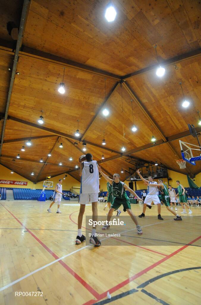 31 January 2008; A general view of the action during the match. U19B Boys, All-Ireland Schools Basketball Cup Final, Ard Scoil Ris Dublin v St. Malachy’s College, Belfast, National Basketball Arena, Tallaght, Dublin. Picture credit: Brian Lawless / SPORTSFILE