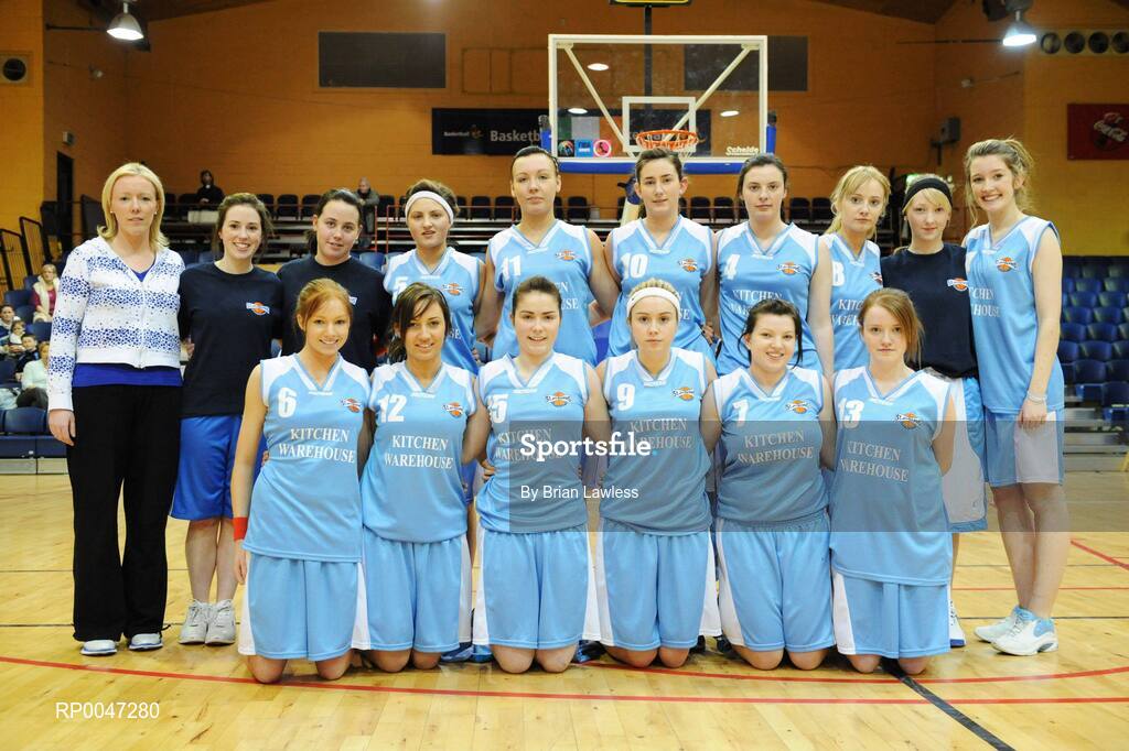 31 January 2008; The St. Joseph’s Charlestown team. U19C Girls, All-Ireland Schools Basketball Cup Final, St. Joseph’s Charlestown, Mayo v Rockwell College, Tipperary, National Basketball Arena, Tallaght, Dublin. Picture credit: Brian Lawless / SPORTSFILE