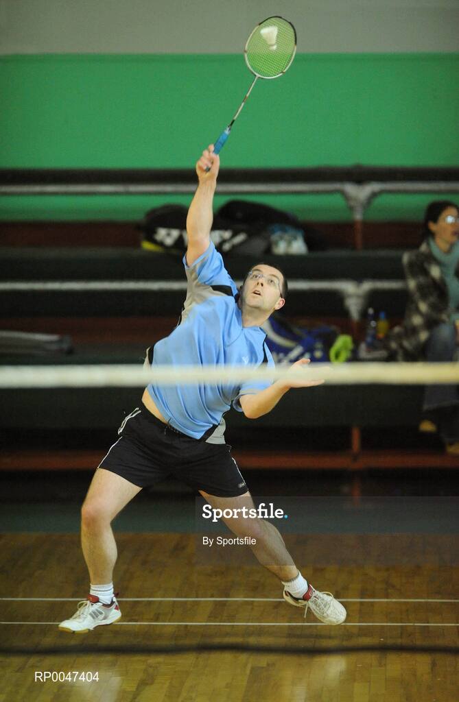 2 February 2008; Chris Chambers in action during Round 2 of the Mens Senior Singles. Irish Senior National Badminton Championships 2008, Badminton Centre, Baldoyle, Dublin. Photo by Sportsfile  *** Local Caption ***