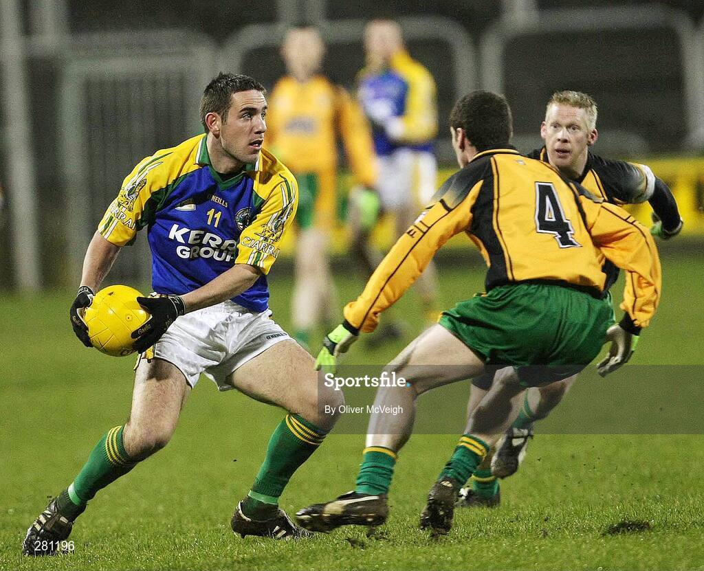 2 February 2008; Declan O'Sullivan, Kerry, in action against Paddy McDaid, Donegal. Allianz National Football League, Division 1, Round 1, Donegal v Kerry, Fr. Tierney Park, Ballyshannon, Co. Donegal. Picture credit: Oliver McVeigh / SPORTSFILE