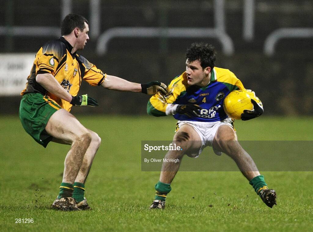 2 February 2008; Padraig Reidy, Kerry, in action against Ciaran Bonner, Donegal. Allianz National Football League, Division 1, Round 1, Donegal v Kerry, Fr. Tierney Park, Ballyshannon, Co. Donegal. Picture credit: Oliver McVeigh / SPORTSFILE