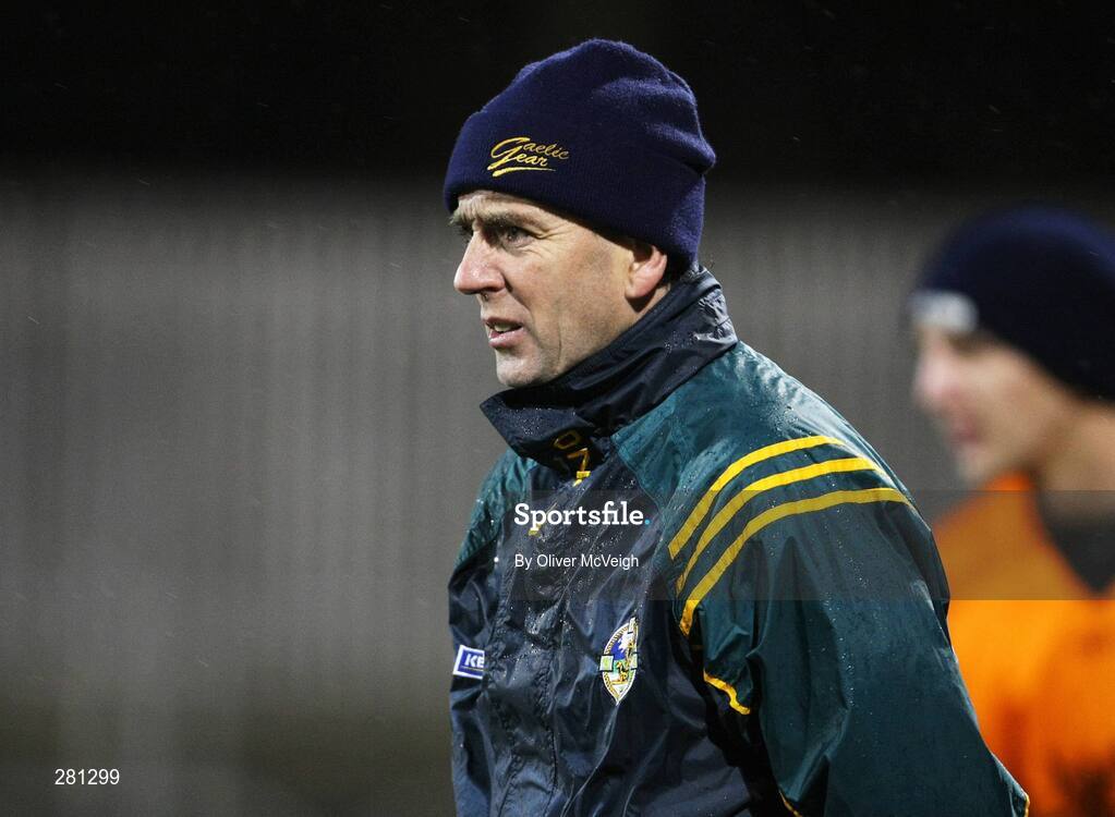 2 February 2008; Kerry manager Pat O'Se watches from the sideline. Allianz National Football League, Division 1, Round 1, Donegal v Kerry, Fr. Tierney Park, Ballyshannon, Co. Donegal. Picture credit: Oliver McVeigh / SPORTSFILE