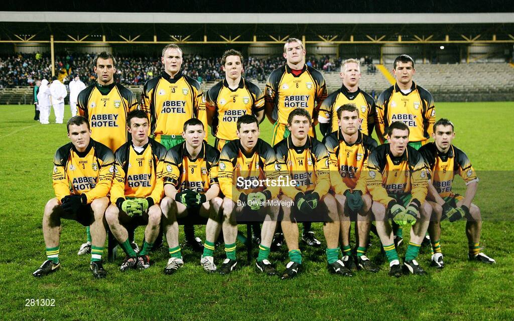 2 February 2008; The Donegal team. Allianz National Football League, Division 1, Round 1, Donegal v Kerry, Fr. Tierney Park, Ballyshannon, Co. Donegal. Picture credit: Oliver McVeigh / SPORTSFILE