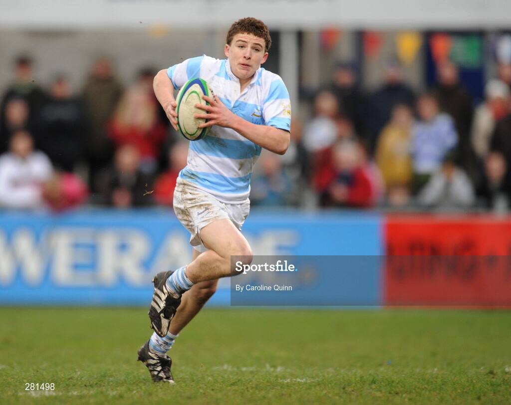 3 February 2008; Andrew Conway, Blackrock, in action during match. Leinster Schools Senior Cup Quarter-Final, Blackrock College v Clongowes Wood College, Donnybrook, Dublin. Picture credit; Caroline Quinn / SPORTSFILE