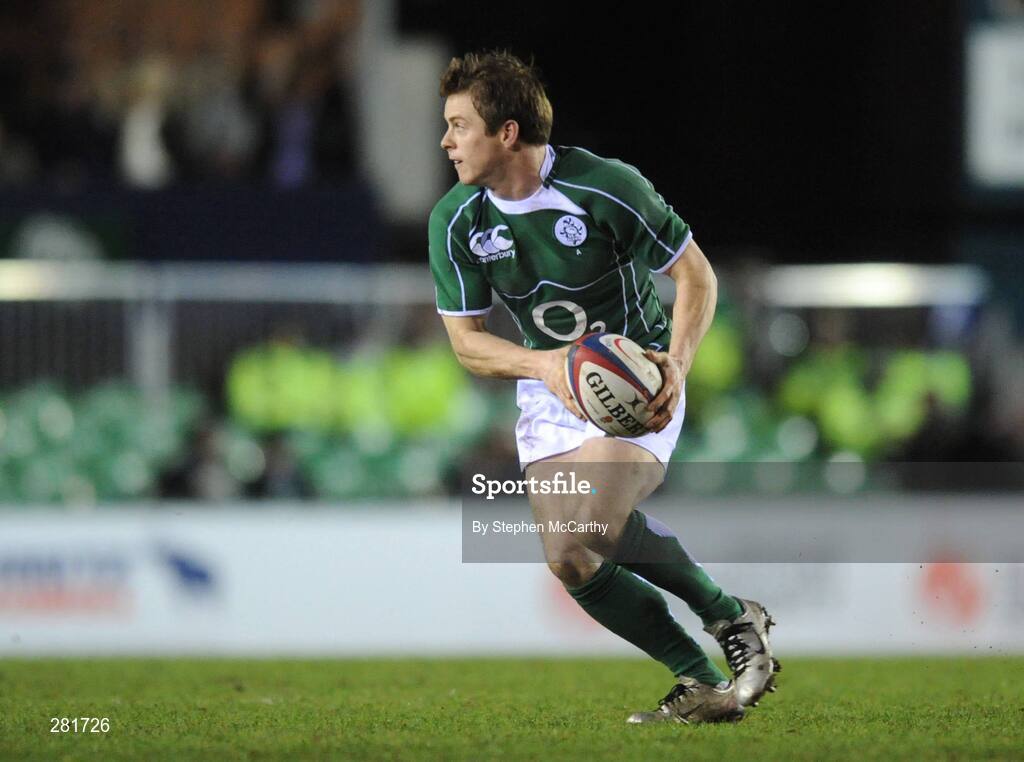 1 February 2008; Andrew Dunne, Ireland A. England Saxons v Ireland A, Welford Road, Leicester, England. Picture credit; Stephen McCarthy / SPORTSFILE