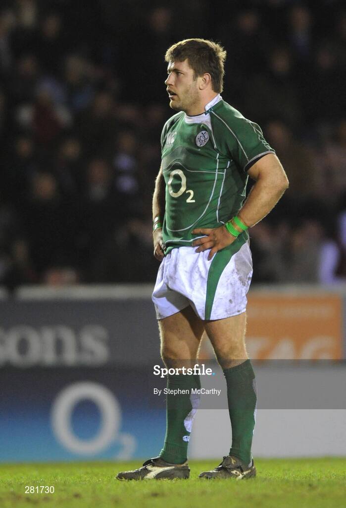 1 February 2008; Bryan Young, Ireland A. England Saxons v Ireland A, Welford Road, Leicester, England. Picture credit; Stephen McCarthy / SPORTSFILE