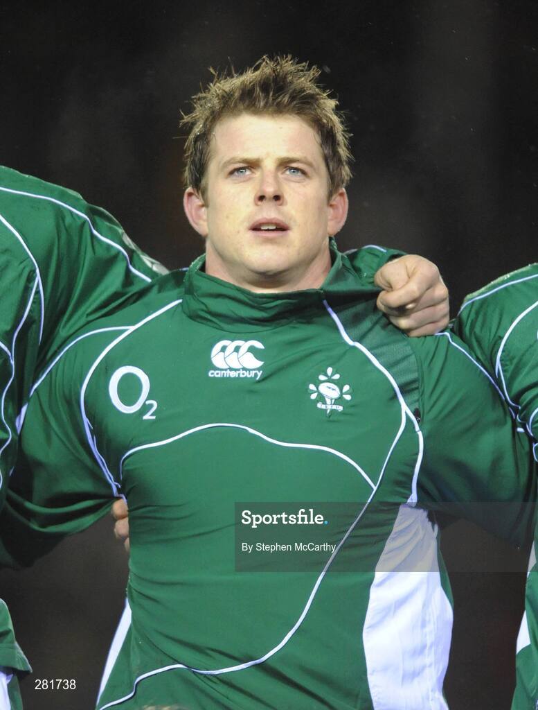 1 February 2008; Andrew Dunne, Ireland A, before the game. England Saxons v Ireland A, Welford Road, Leicester, England. Picture credit; Stephen McCarthy / SPORTSFILE