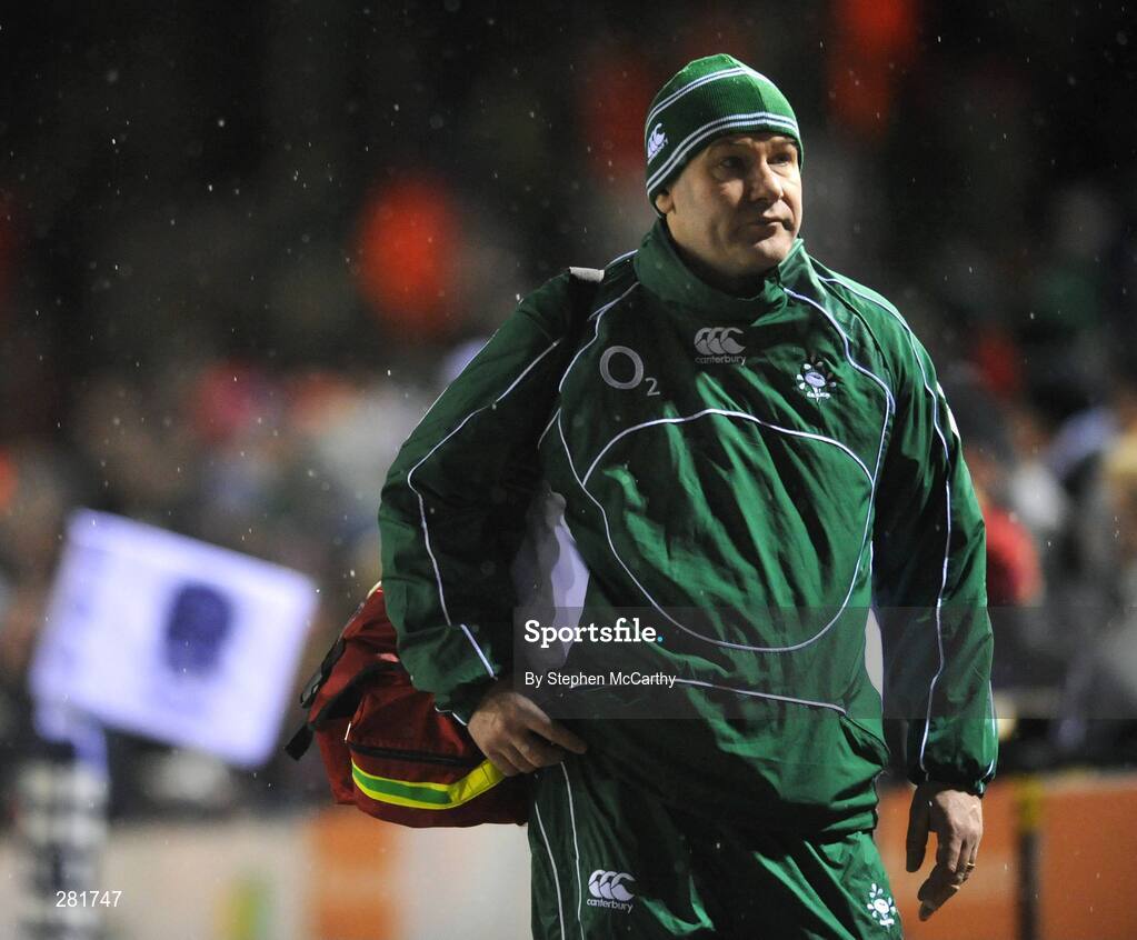 1 February 2008; Dr. Michael Webb, Ireland A team doctor. England Saxons v Ireland A, Welford Road, Leicester, England. Picture credit; Stephen McCarthy / SPORTSFILE